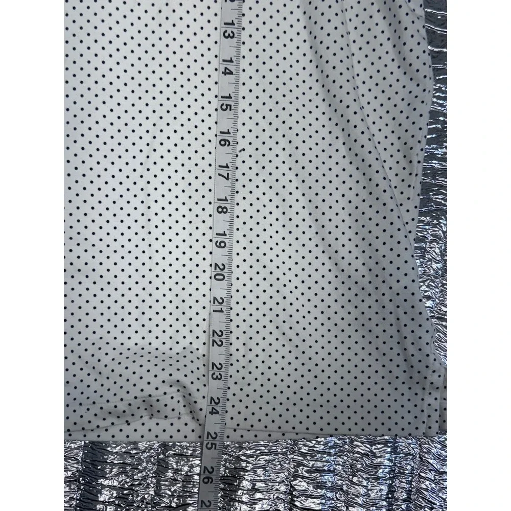 Polo Ralph Lauren Mens White Navy Polka Dot Classic Fit Cotton Polo Shirt L
